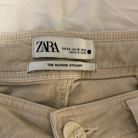 Tan marine wide leg pants - Picture 3 of 4